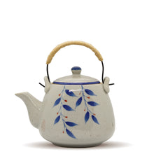 Load image into Gallery viewer, a close up of a hand-painted ceramic teapot