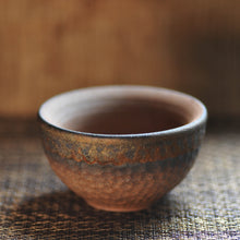 Load image into Gallery viewer, Hammer Pattern Kiln Transmutation Cup | Pottery - LEGEND OF TEA
