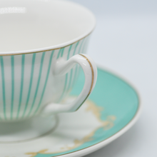 Load image into Gallery viewer, European Style Striped Tea Cup Set - LEGEND OF TEA
