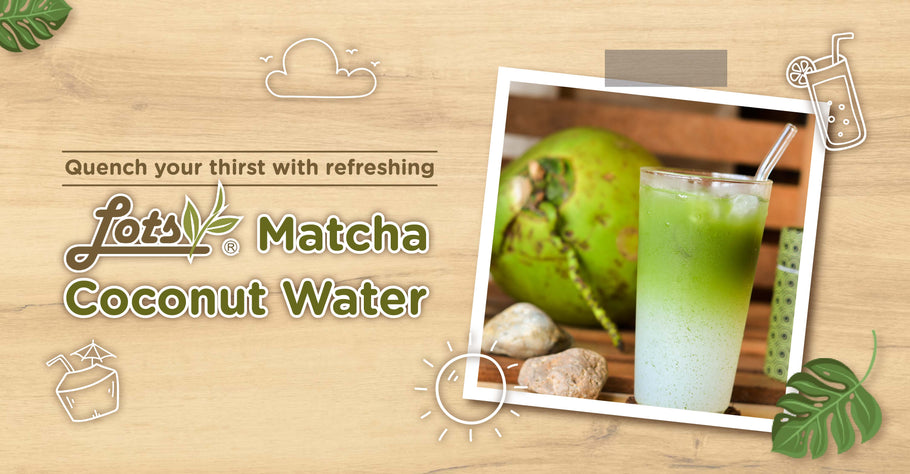 Quench ur thirst with refreshing Matcha coconut water