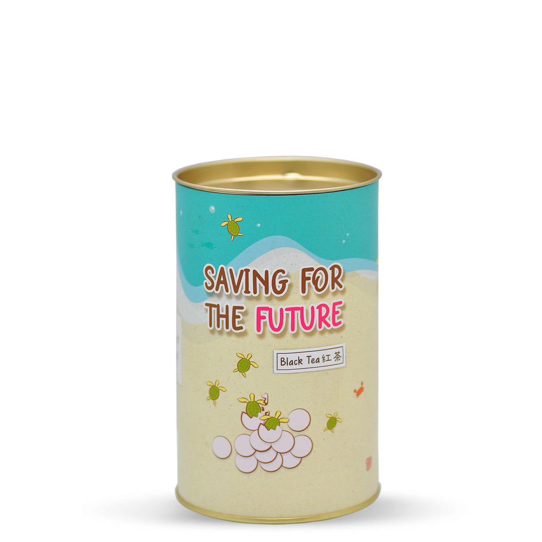 Sea Turtle Piggy Bank Charity Tea Cans