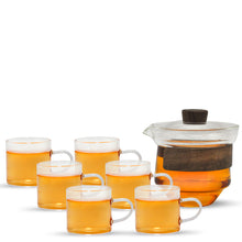 将图片加载到图库查看器，&lt;tc&gt;高硼硅玻璃茶壶套组&lt;/tc&gt;
