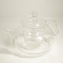 Load image into Gallery viewer, Glass Teapot Warmer Set with Infuser
