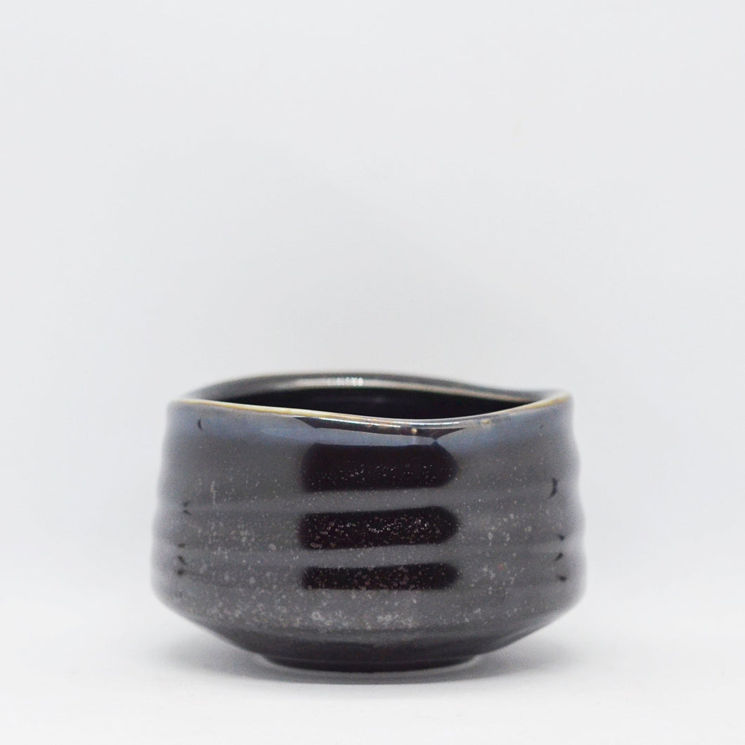 a matcha bowl in black color