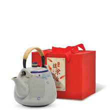 Load image into Gallery viewer, a close up of a hand-painted ceramic teapot
