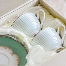 Load image into Gallery viewer, European Style Striped Tea Cup Set - LEGEND OF TEA
