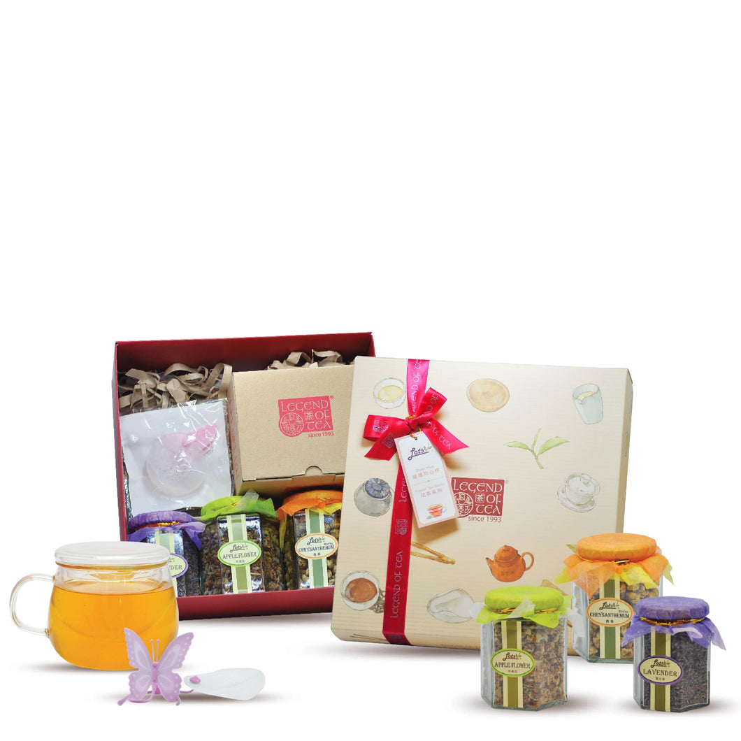 Tea Gift | Flower Tea & Infuser Mug Set