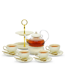 Load image into Gallery viewer, Rose Embossed Floral Tea Set - LEGEND OF TEA
