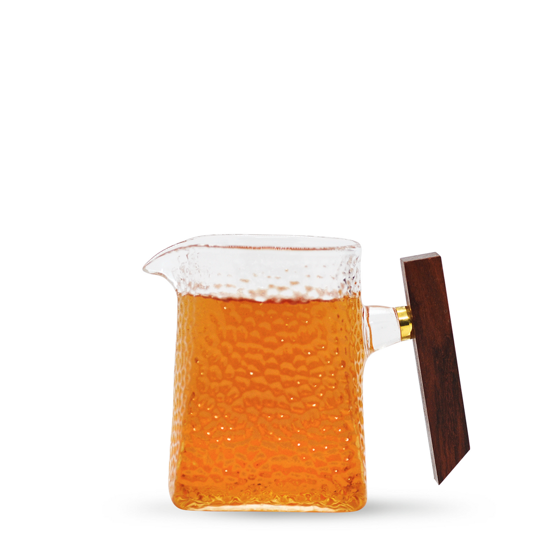 Wooden Handle Glass Pitcher (Square) - LEGEND OF TEA